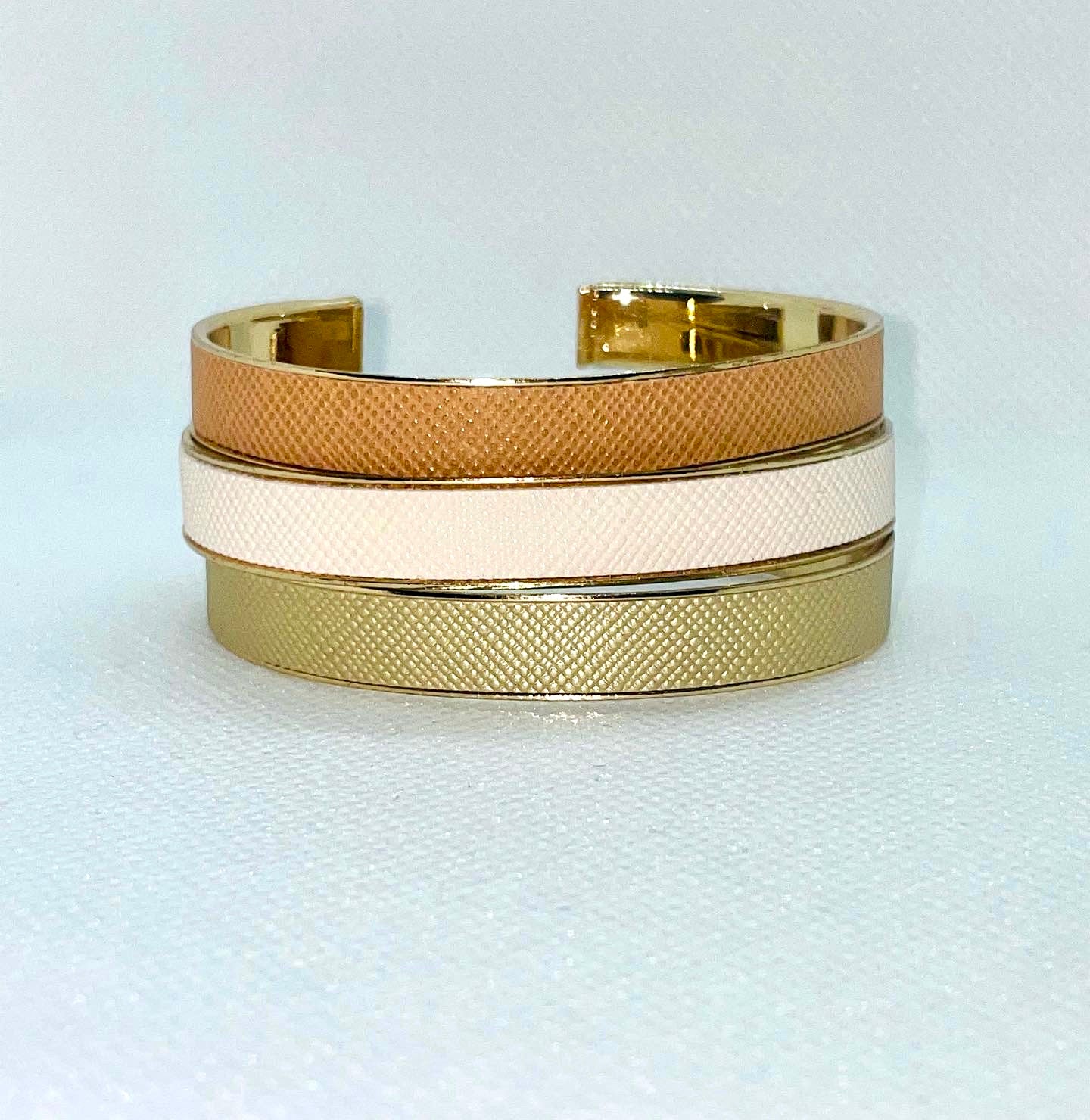 Leather Gold Bracelet