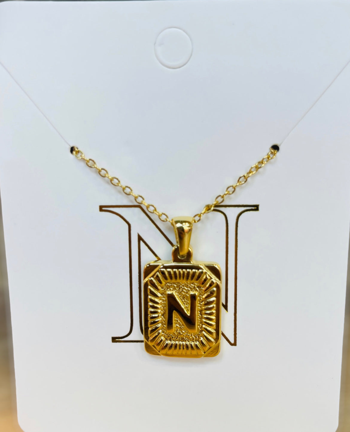 Initial Varsity Letter  Necklaces