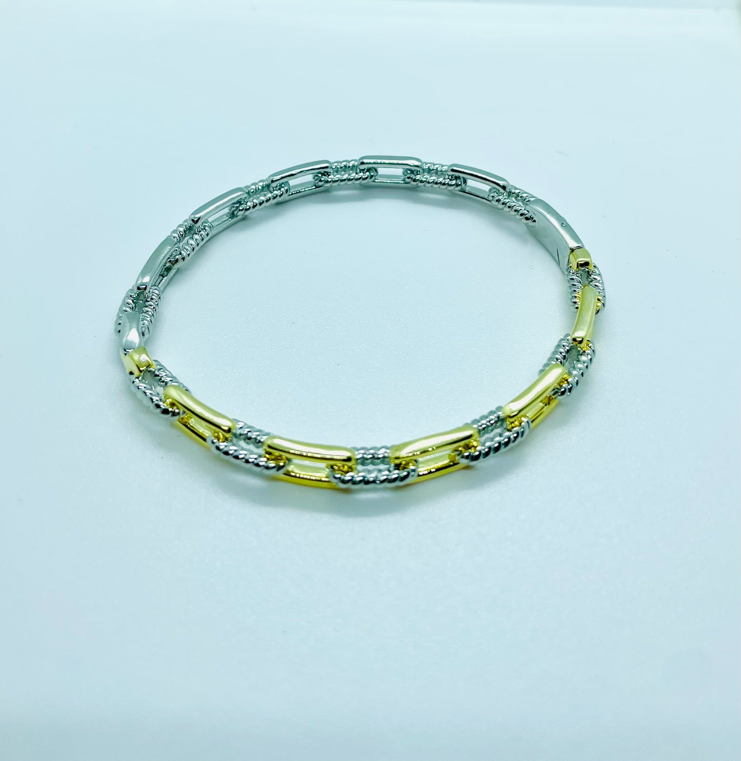 Lola's  silver & gold link bracelet