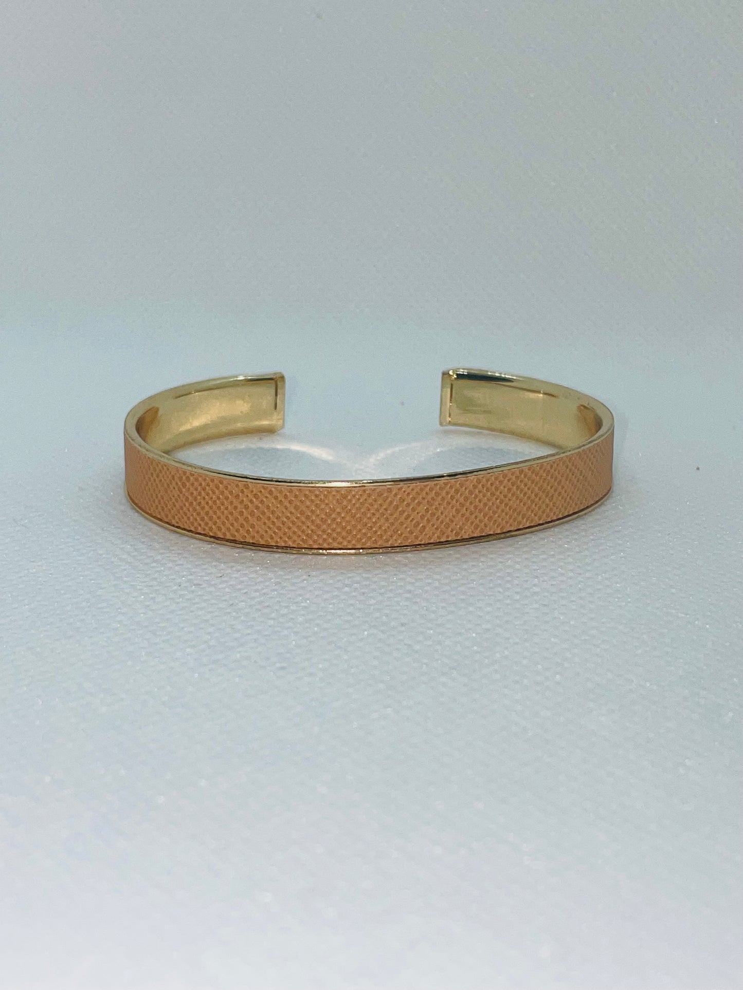 Leather Gold Bracelet