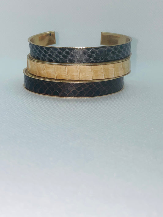 Snakeskin Cuff Bracelets