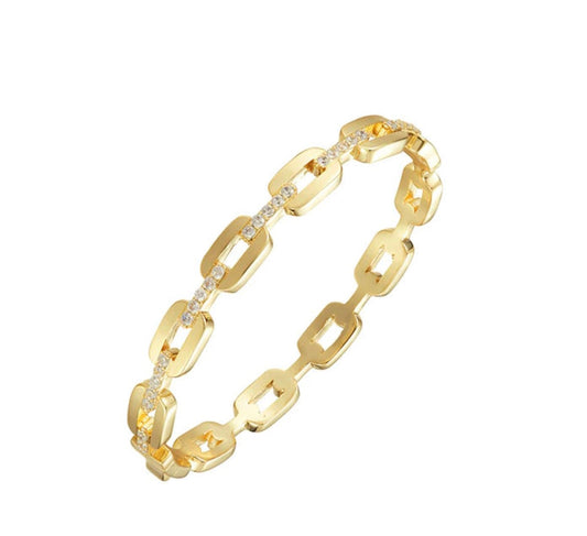 ￼Fantasies, Link Gold & SilverDiamond Bangles (cz)